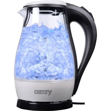 Camry | CR 1251 | Standard kettle | 2000 W | 1.7 L | Glass | 360° rotational base | Glass/Black