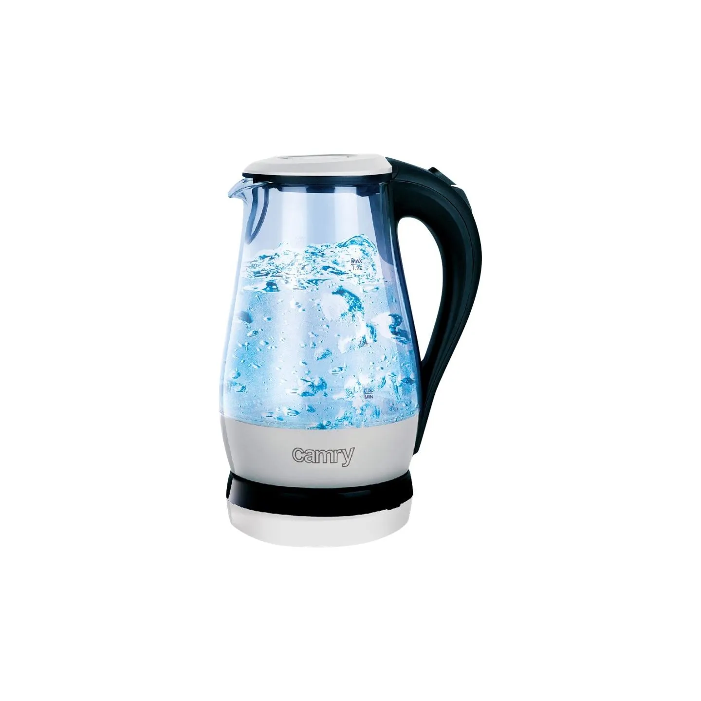 Camry | CR 1251 | Standard kettle | 2000 W | 1.7 L | Glass | 360° rotational base | Glass/Black