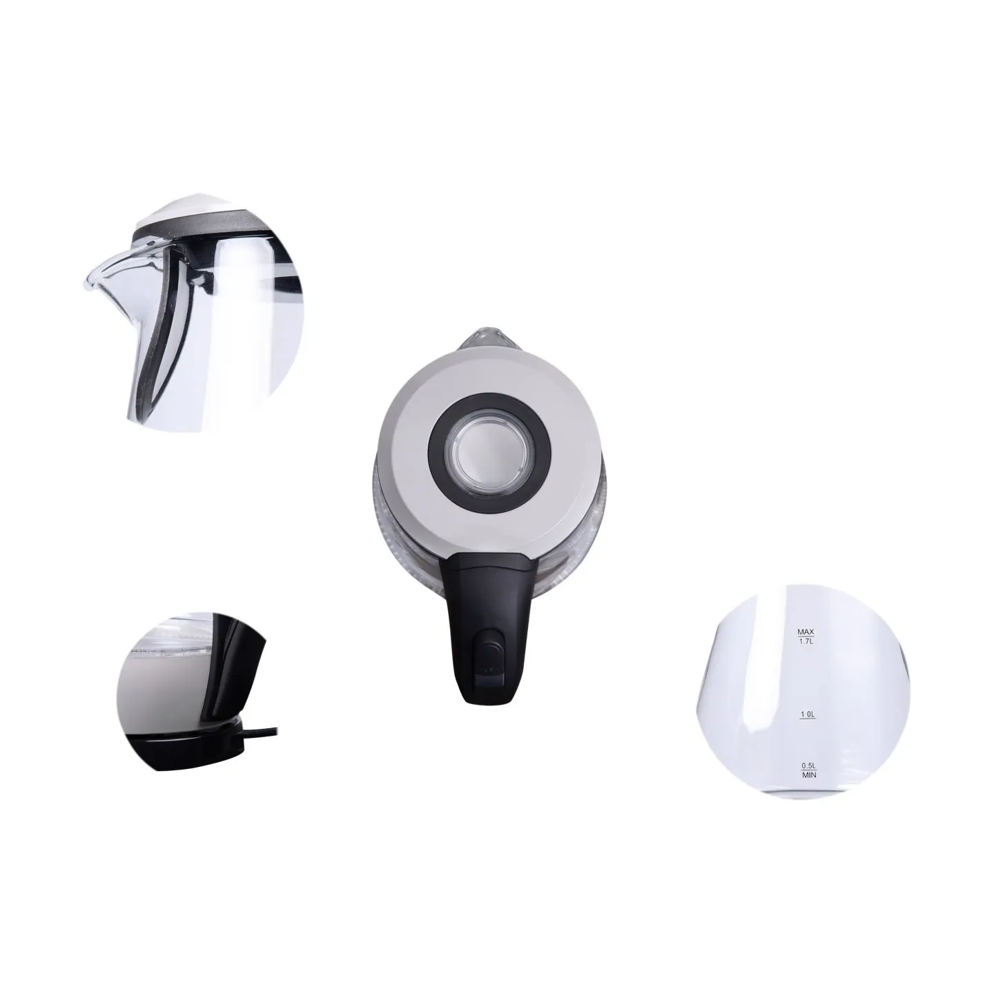 Camry | CR 1251 | Standard kettle | 2000 W | 1.7 L | Glass | 360° rotational base | Glass/Black