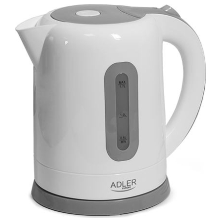Adler | Kettles | AD 1234 | Standard kettle | 2200 W | 1.7 L | Plastic | 360° rotational base | White