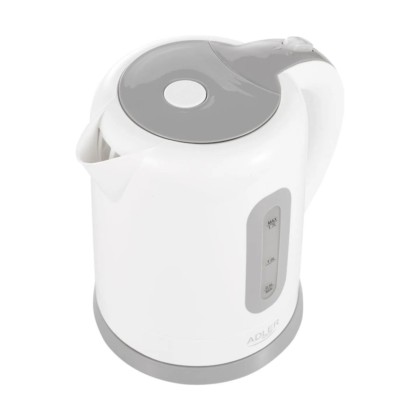Adler | Kettles | AD 1234 | Standard kettle | 2200 W | 1.7 L | Plastic | 360° rotational base | White