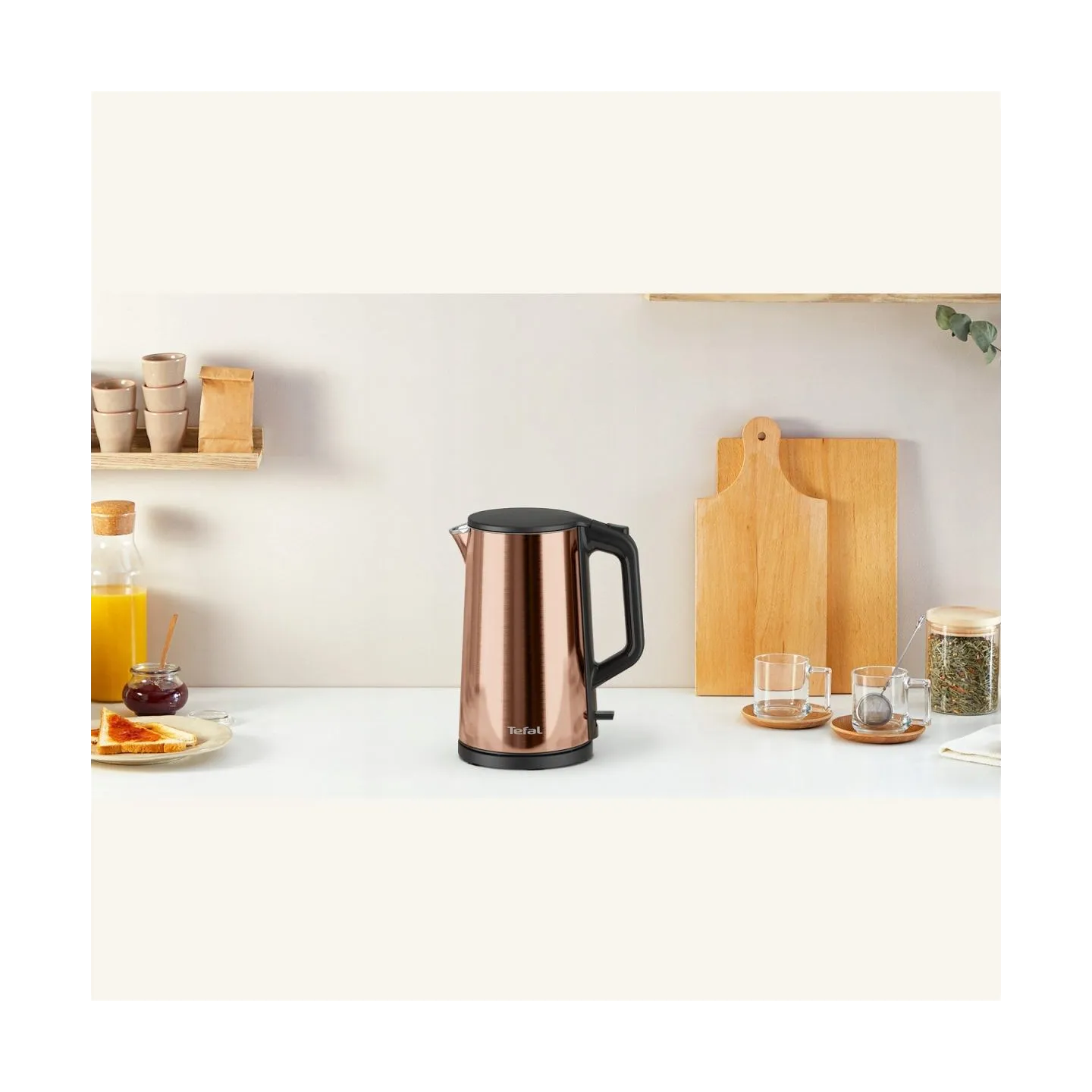 Tefal | Kettle | KI583C10 | Electric | 2000 W | 1.5 L | Stainless Steel | 360° rotational base | Gold