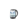 Adler | Kettle | AD 1286 | Standard | 2200 W | 2 L | Plastic/Glass | 360° rotational base | Grey/ transparent