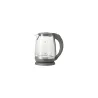 Adler | Kettle | AD 1286 | Standard | 2200 W | 2 L | Plastic/Glass | 360° rotational base | Grey/ transparent