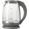 Adler | Kettle | AD 1286 | Standard | 2200 W | 2 L | Plastic/Glass | 360° rotational base | Grey/ transparent