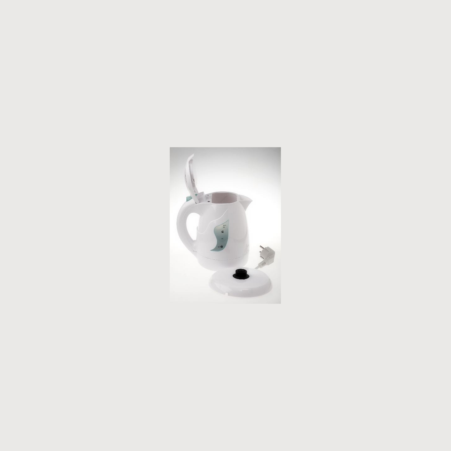 Adler | Kettle | AD 08 | Standard | 850 W | 1 L | Plastic | 360° rotational base | White