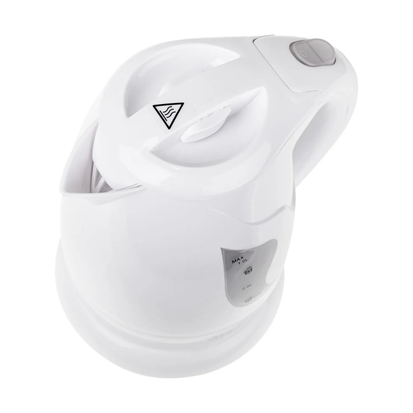 Adler | Kettle | AD 08 | Standard | 850 W | 1 L | Plastic | 360° rotational base | White