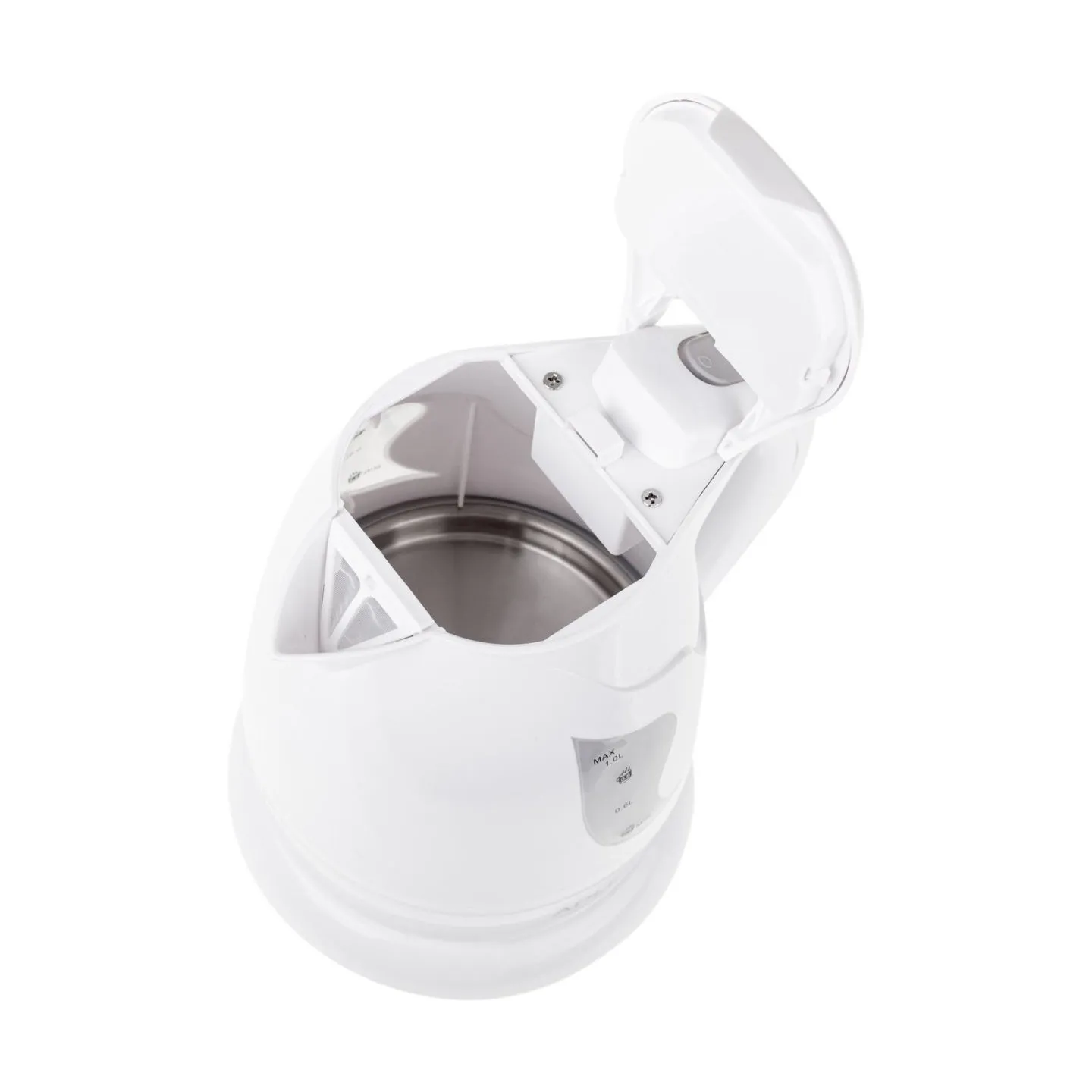 Adler | Kettle | AD 08 | Standard | 850 W | 1 L | Plastic | 360° rotational base | White