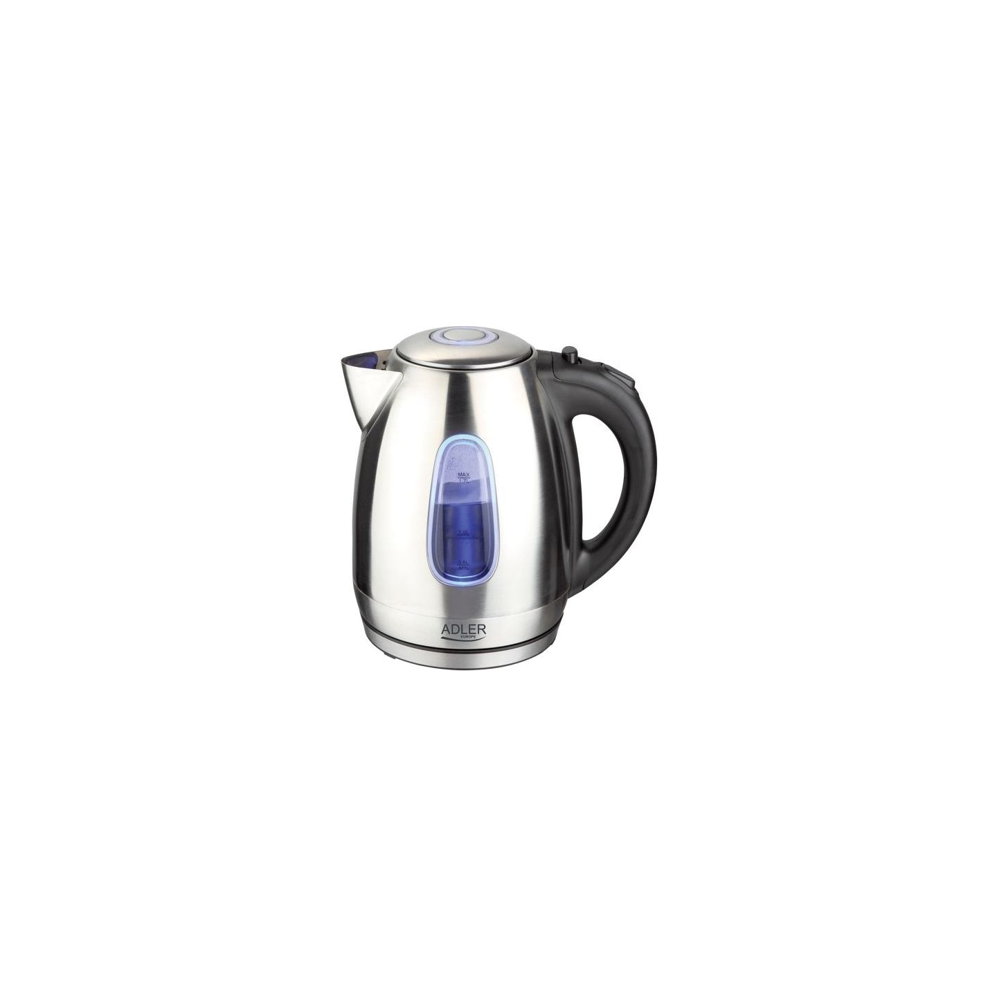 Adler | Kettle | AD 1223 | Standard | 2200 W | 1.7 L | Stainless steel | 360° rotational base | Stainless steel