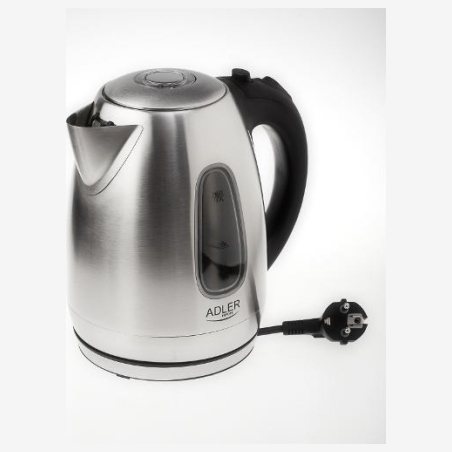 Adler | Kettle | AD 1223 | Standard | 2200 W | 1.7 L | Stainless steel | 360° rotational base | Stainless steel