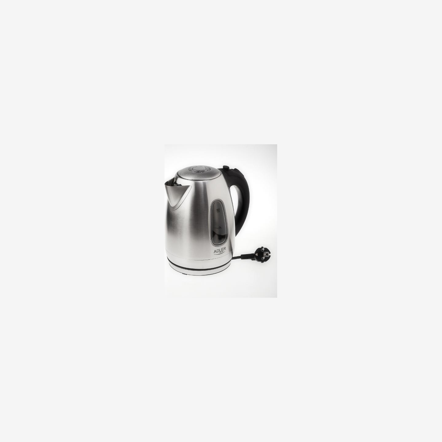Adler | Kettle | AD 1223 | Standard | 2200 W | 1.7 L | Stainless steel | 360° rotational base | Stainless steel