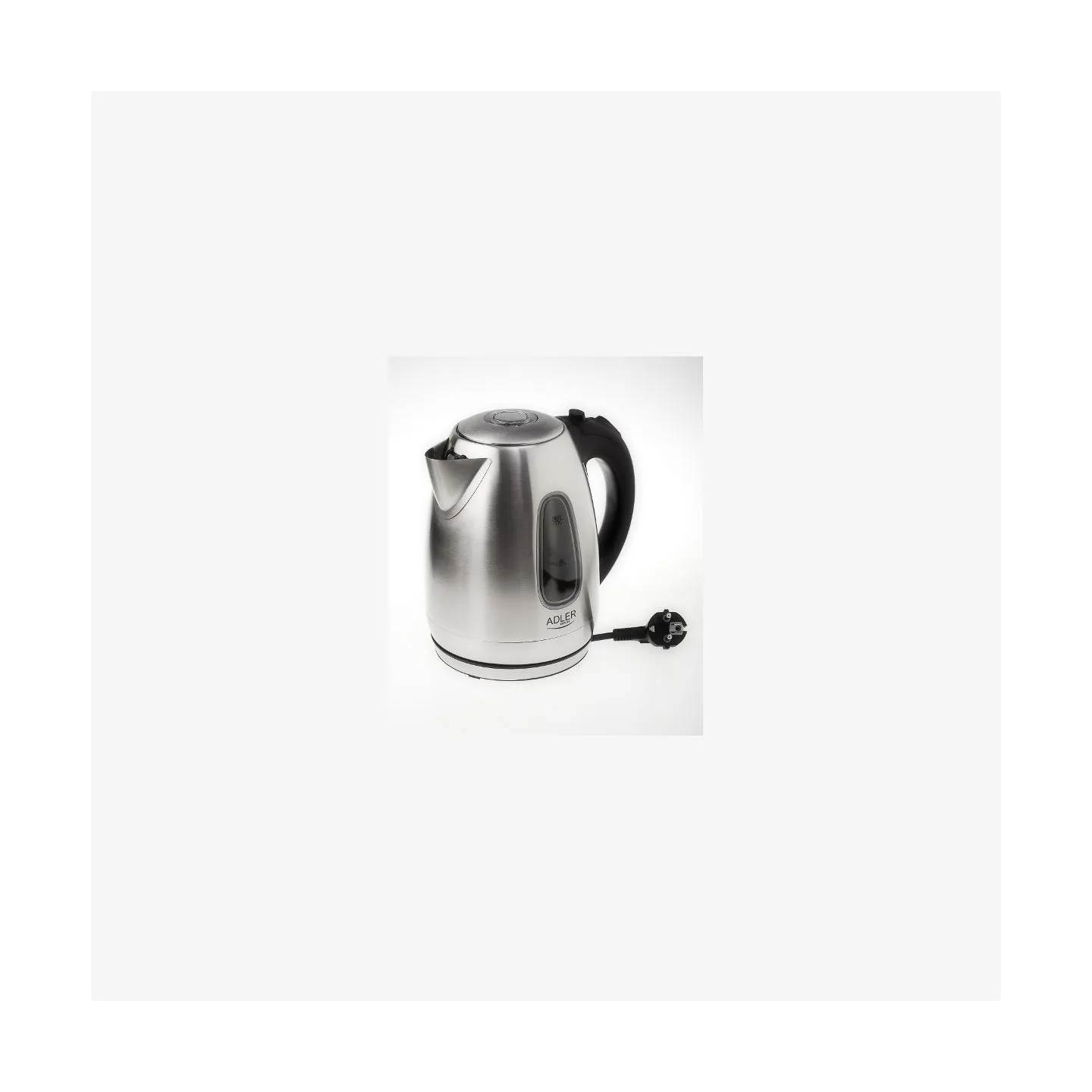 Adler | Kettle | AD 1223 | Standard | 2200 W | 1.7 L | Stainless steel | 360° rotational base | Stainless steel