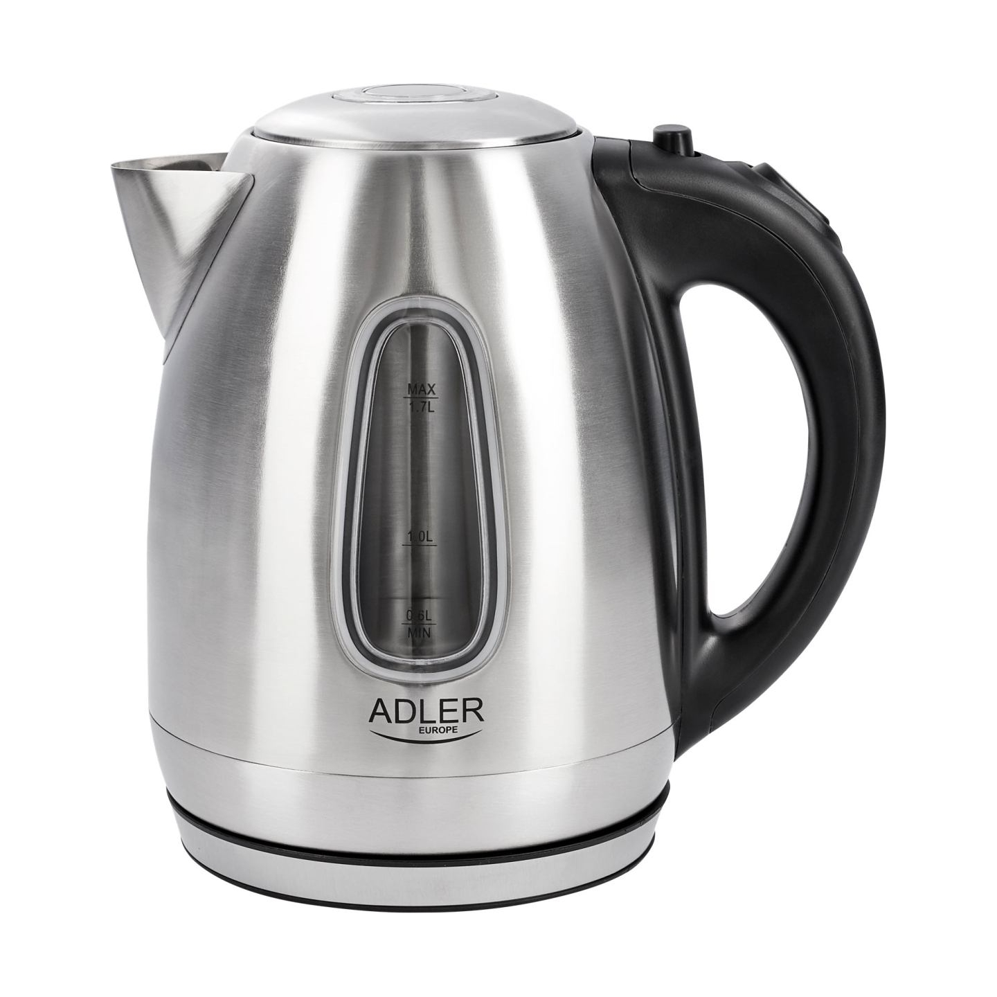 Adler | Kettle | AD 1223 | Standard | 2200 W | 1.7 L | Stainless steel | 360° rotational base | Stainless steel