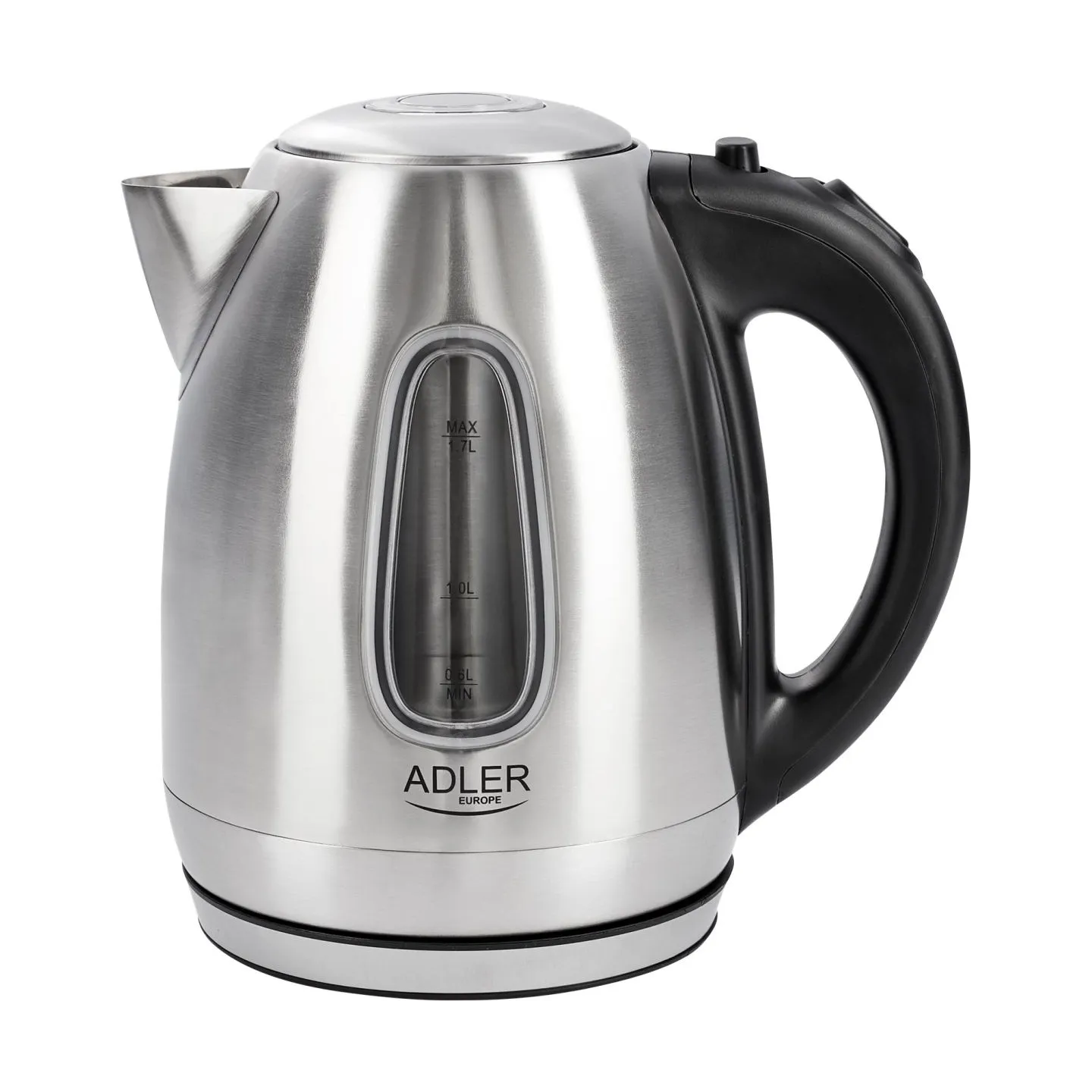 Adler | Kettle | AD 1223 | Standard | 2200 W | 1.7 L | Stainless steel | 360° rotational base | Stainless steel