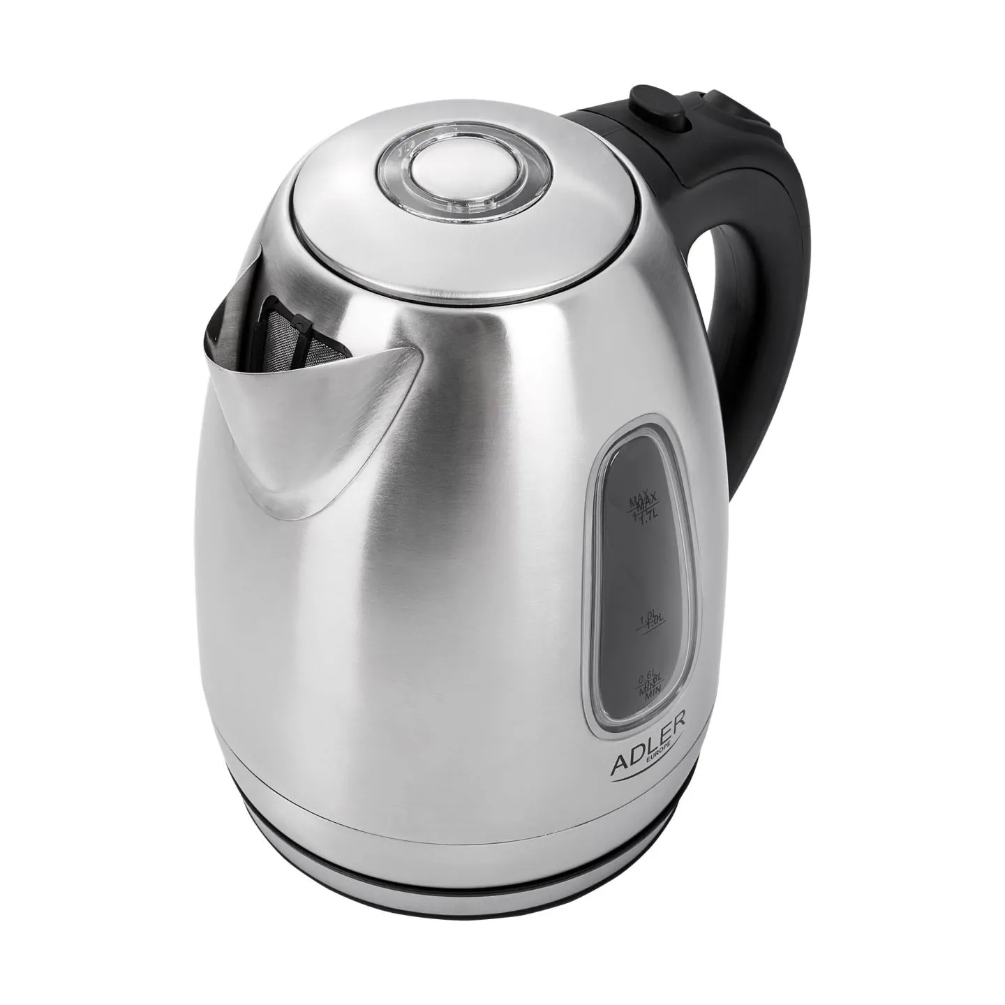 Adler | Kettle | AD 1223 | Standard | 2200 W | 1.7 L | Stainless steel | 360° rotational base | Stainless steel