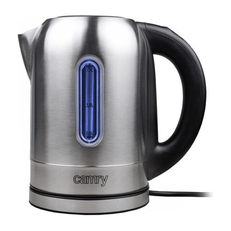Camry | Kettle | CR 1253 | With electronic control | 2200 W | 1.7 L | Stainless steel | 360° rotational base | Stainless steel