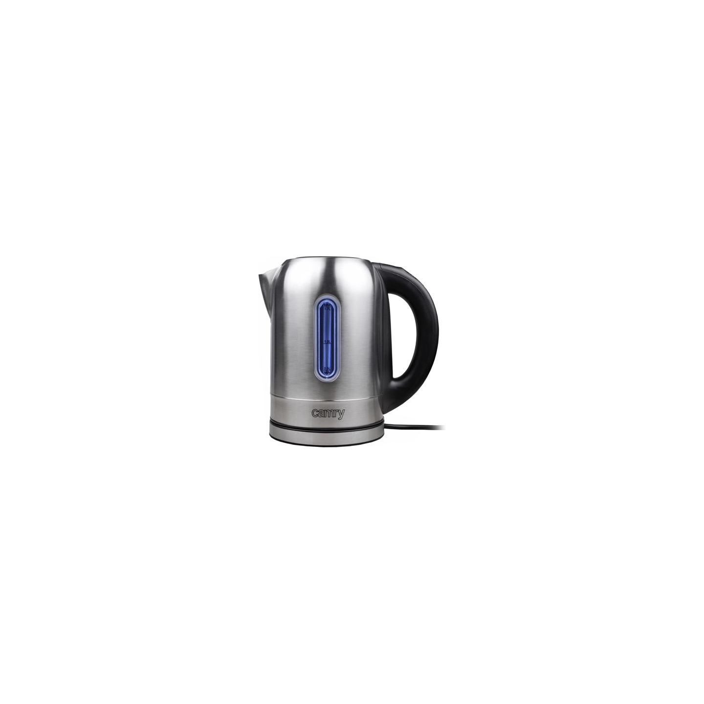 Camry | Kettle | CR 1253 | With electronic control | 2200 W | 1.7 L | Stainless steel | 360° rotational base | Stainless steel