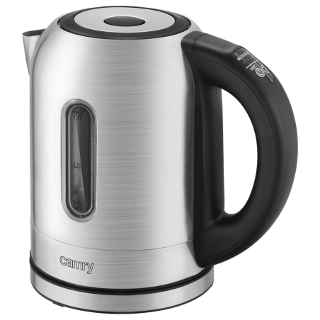 Camry | Kettle | CR 1253 | With electronic control | 2200 W | 1.7 L | Stainless steel | 360° rotational base | Stainless steel