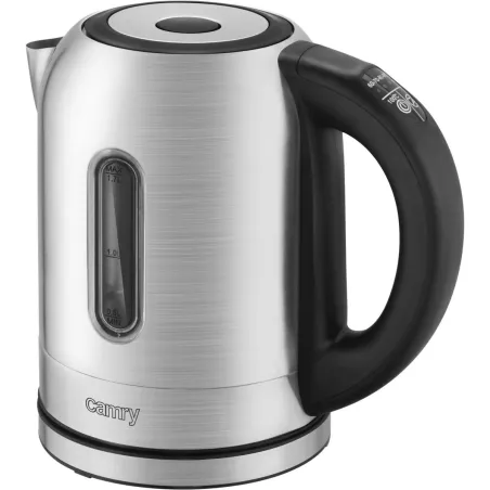 Camry | Kettle | CR 1253 | With electronic control | 2200 W | 1.7 L | Stainless steel | 360° rotational base | Stainless steel