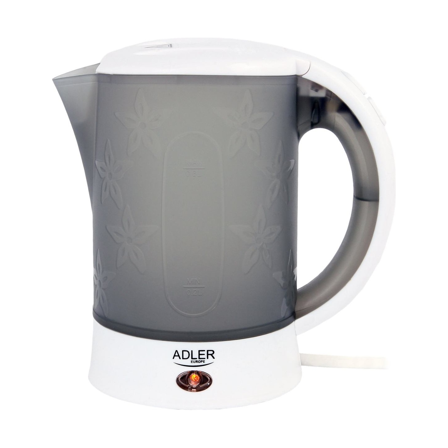 Adler | Travel Kettle | AD 1268 | Standard | 600 W | 0.6 L | Plastic | White