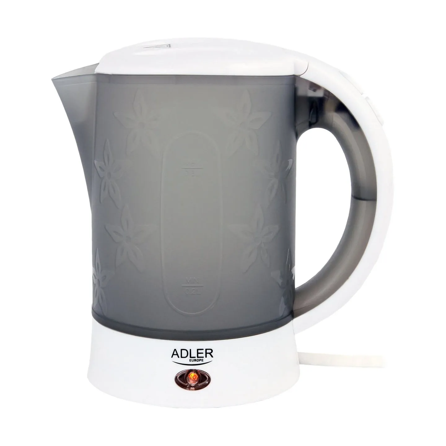 Adler | Travel Kettle | AD 1268 | Standard | 600 W | 0.6 L | Plastic | White