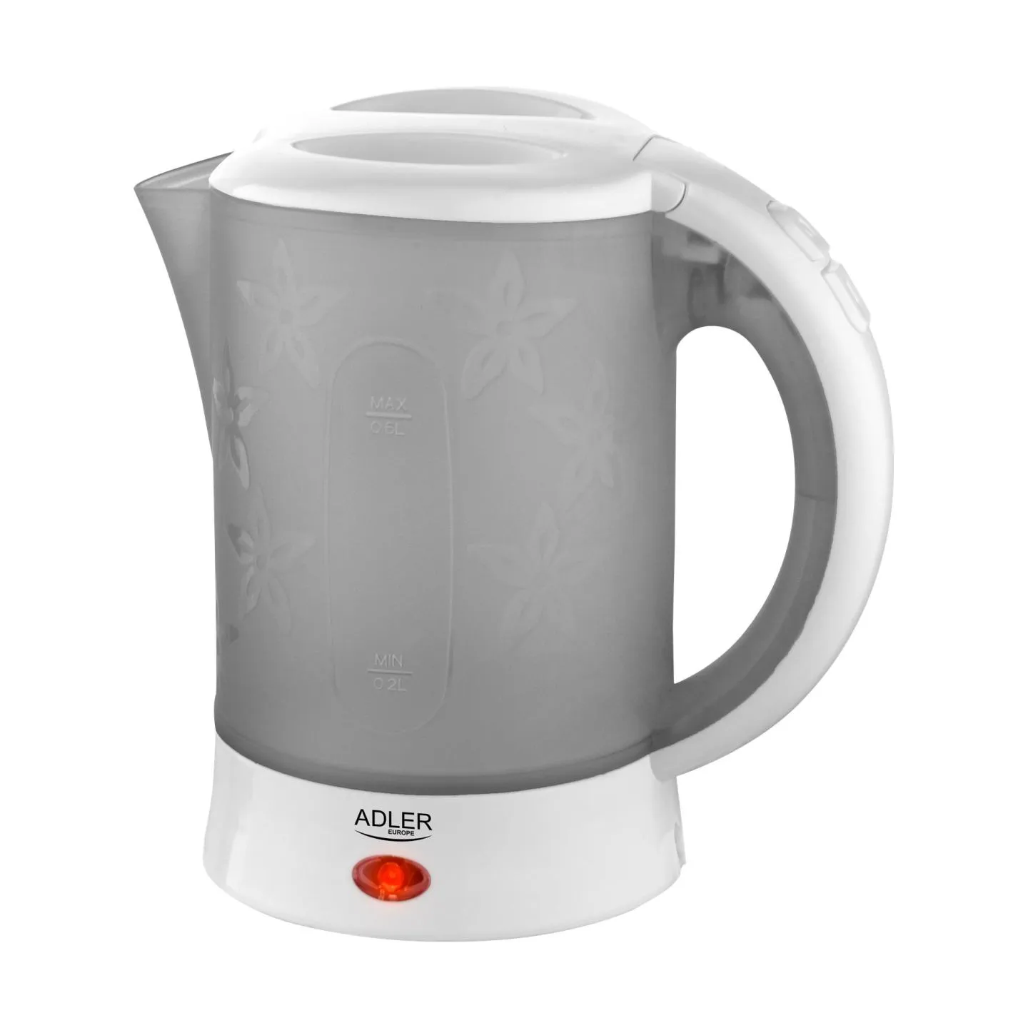Adler | Travel Kettle | AD 1268 | Standard | 600 W | 0.6 L | Plastic | White