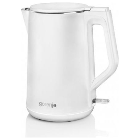 Gorenje | Kettle | K15DWW | Electric | 2200 W | 1.5 L | Plastic + metal | 360° rotational base | White