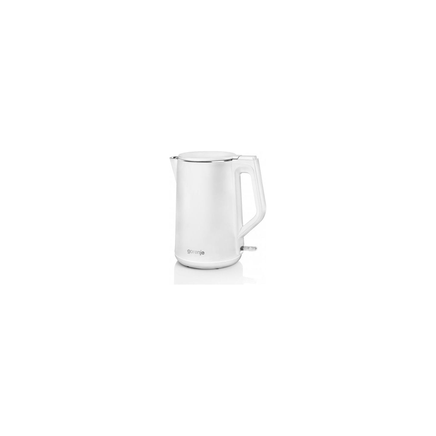 Gorenje | Kettle | K15DWW | Electric | 2200 W | 1.5 L | Plastic + metal | 360° rotational base | White