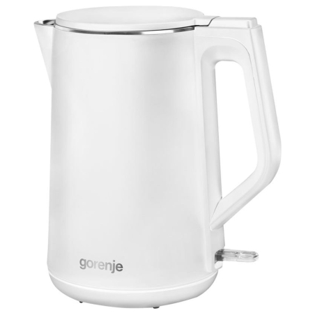 Gorenje | Kettle | K15DWW | Electric | 2200 W | 1.5 L | Plastic + metal | 360° rotational base | White