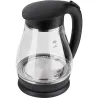 Adler | Kettle | AD 1274 | Standard | 2200 W | 1.7 L | Plastic/Glass | 360° rotational base | Black/ transparent