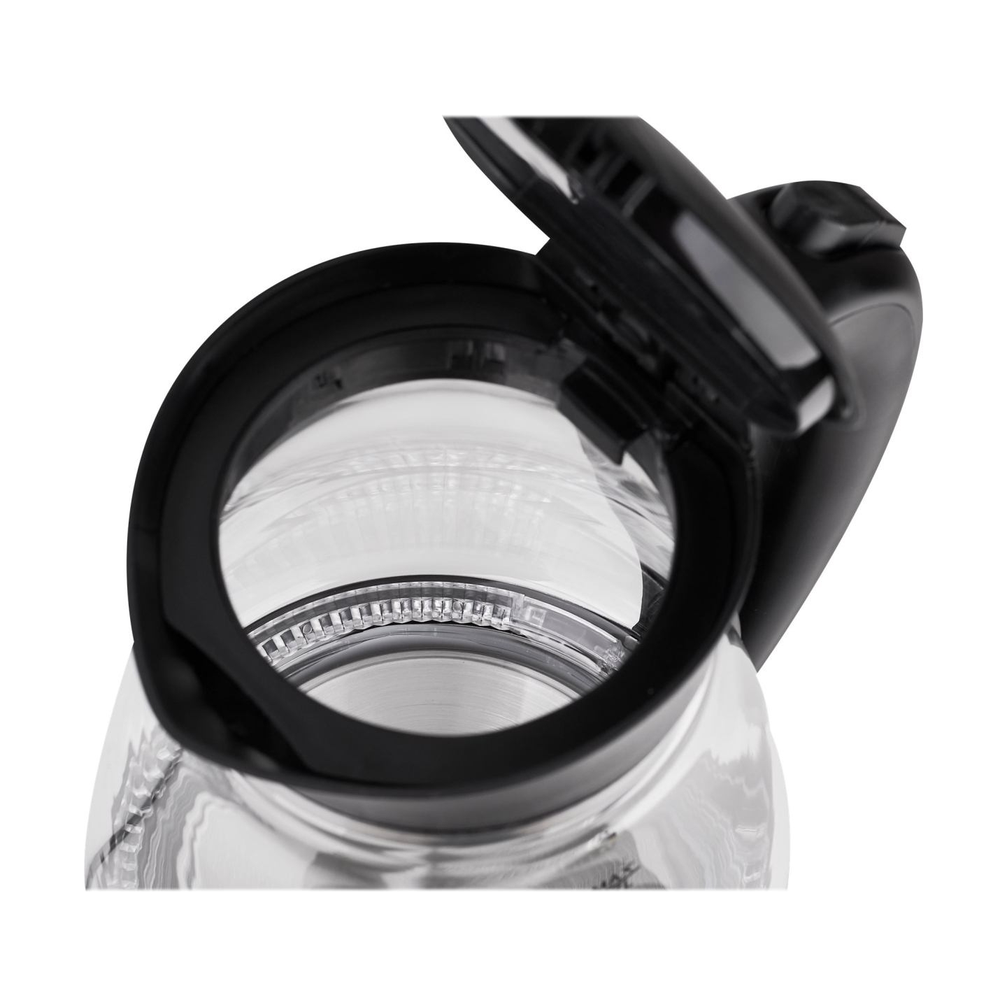 Adler | Kettle | AD 1274 | Standard | 2200 W | 1.7 L | Plastic/Glass | 360° rotational base | Black/ transparent