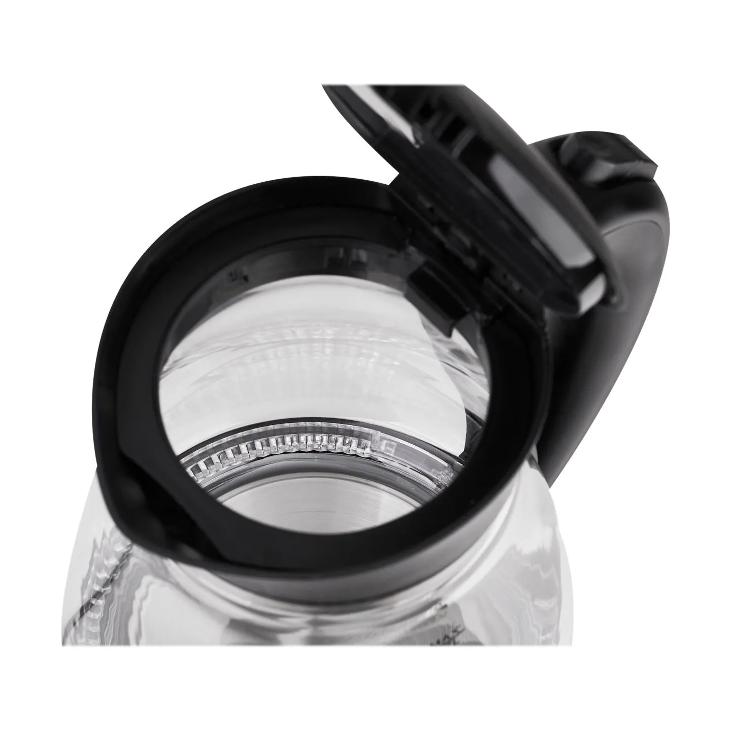 Adler | Kettle | AD 1274 | Standard | 2200 W | 1.7 L | Plastic/Glass | 360° rotational base | Black/ transparent
