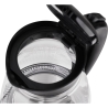 Adler | Kettle | AD 1274 | Standard | 2200 W | 1.7 L | Plastic/Glass | 360° rotational base | Black/ transparent
