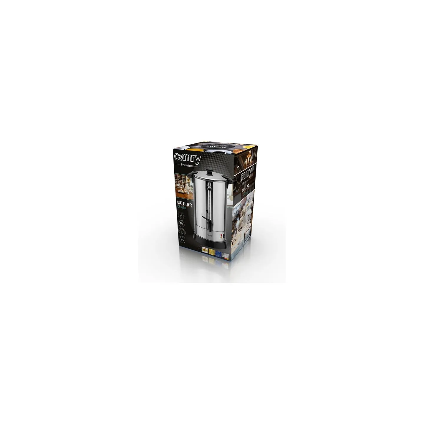 Camry | Boiler | CR 1259 | Electric | 1650 W | 20 L | Stainless steel | Stainless steel