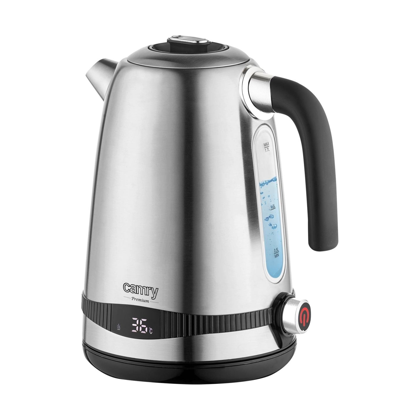 Camry | Kettle | CR 1291 | Electric | 2200 W | 1.7 L | Stainless steel | 360° rotational base | Stainless steel