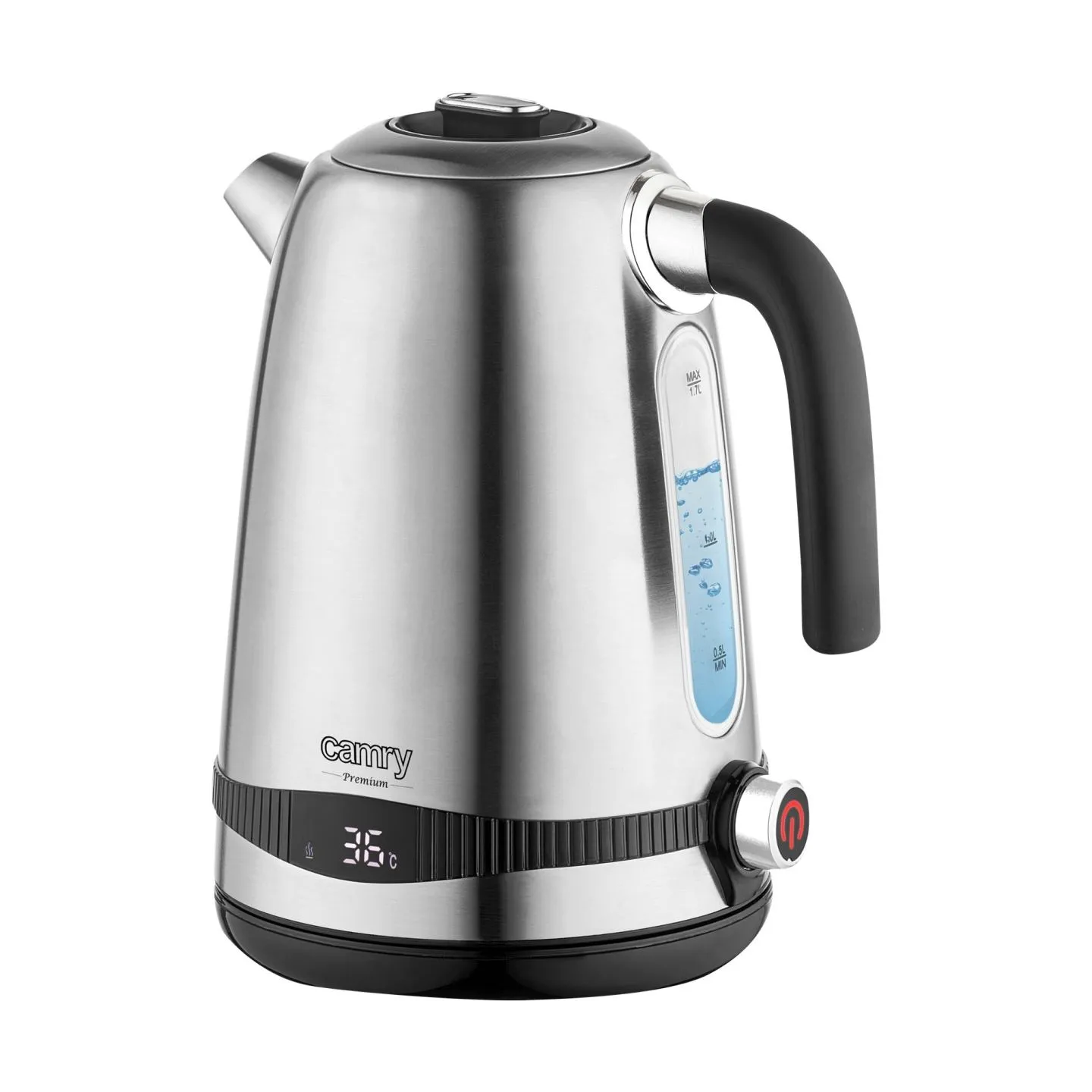 Camry | Kettle | CR 1291 | Electric | 2200 W | 1.7 L | Stainless steel | 360° rotational base | Stainless steel