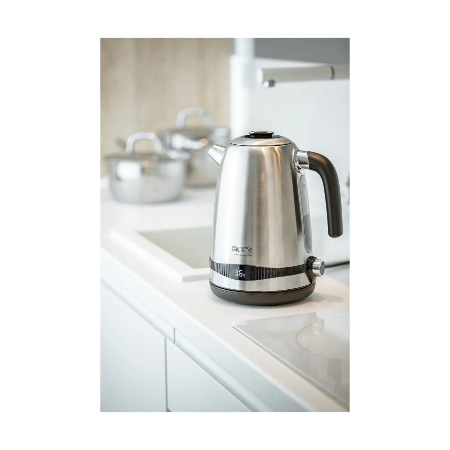 Camry | Kettle | CR 1291 | Electric | 2200 W | 1.7 L | Stainless steel | 360° rotational base | Stainless steel