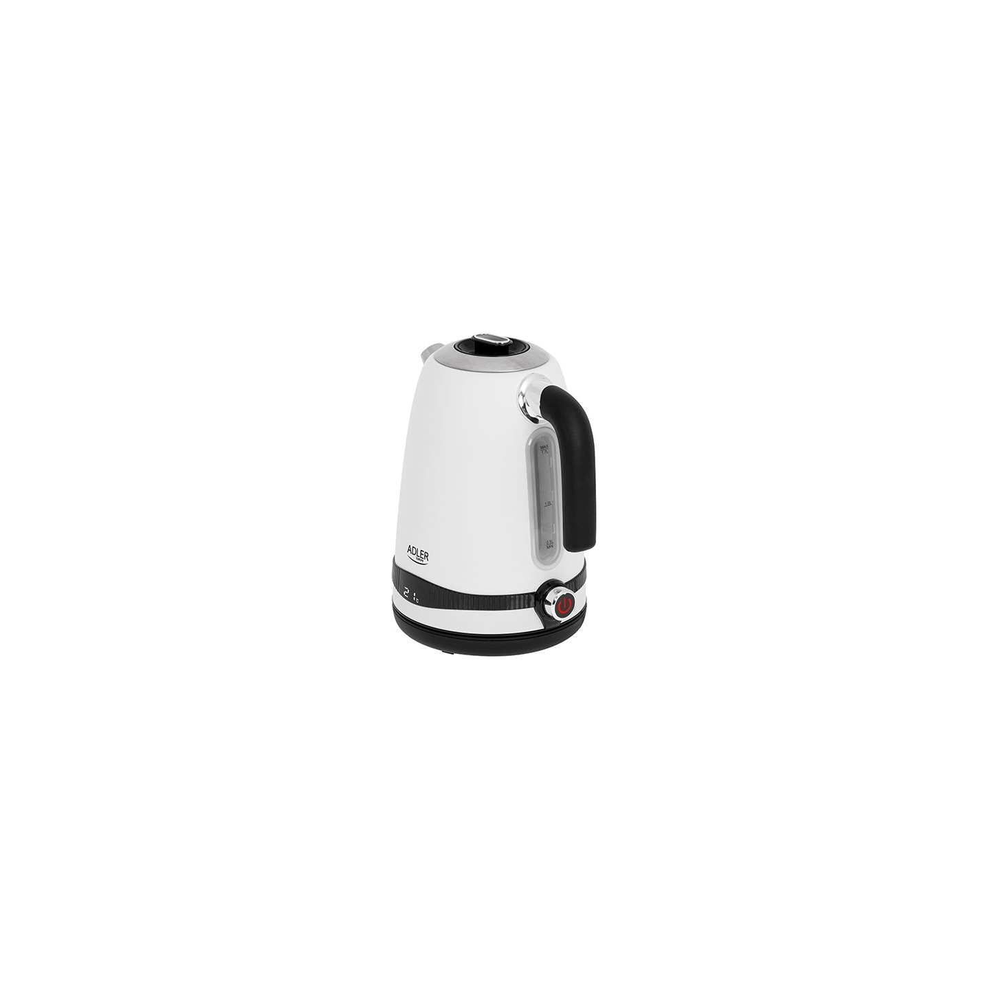 Adler | Kettle | AD 1295w | Electric | 2200 W | 1.7 L | Stainless steel | 360° rotational base | White
