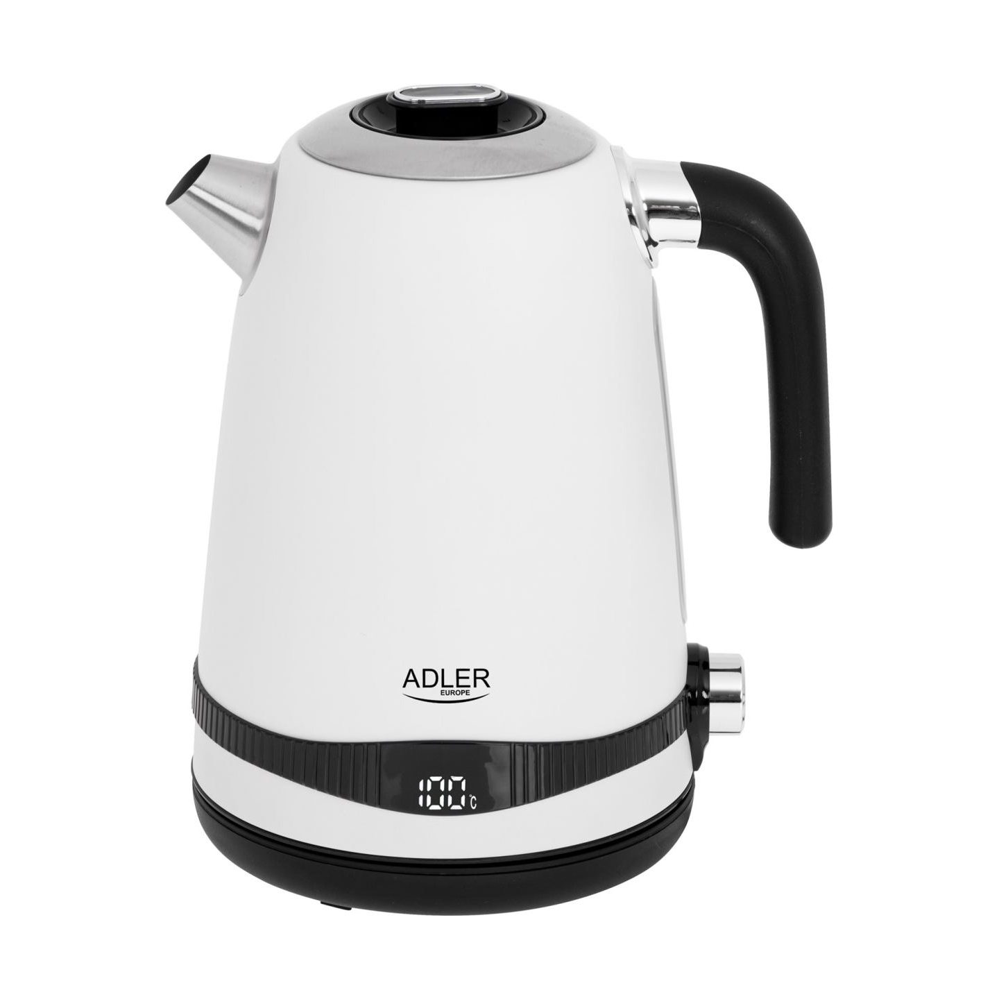 Adler | Kettle | AD 1295w | Electric | 2200 W | 1.7 L | Stainless steel | 360° rotational base | White