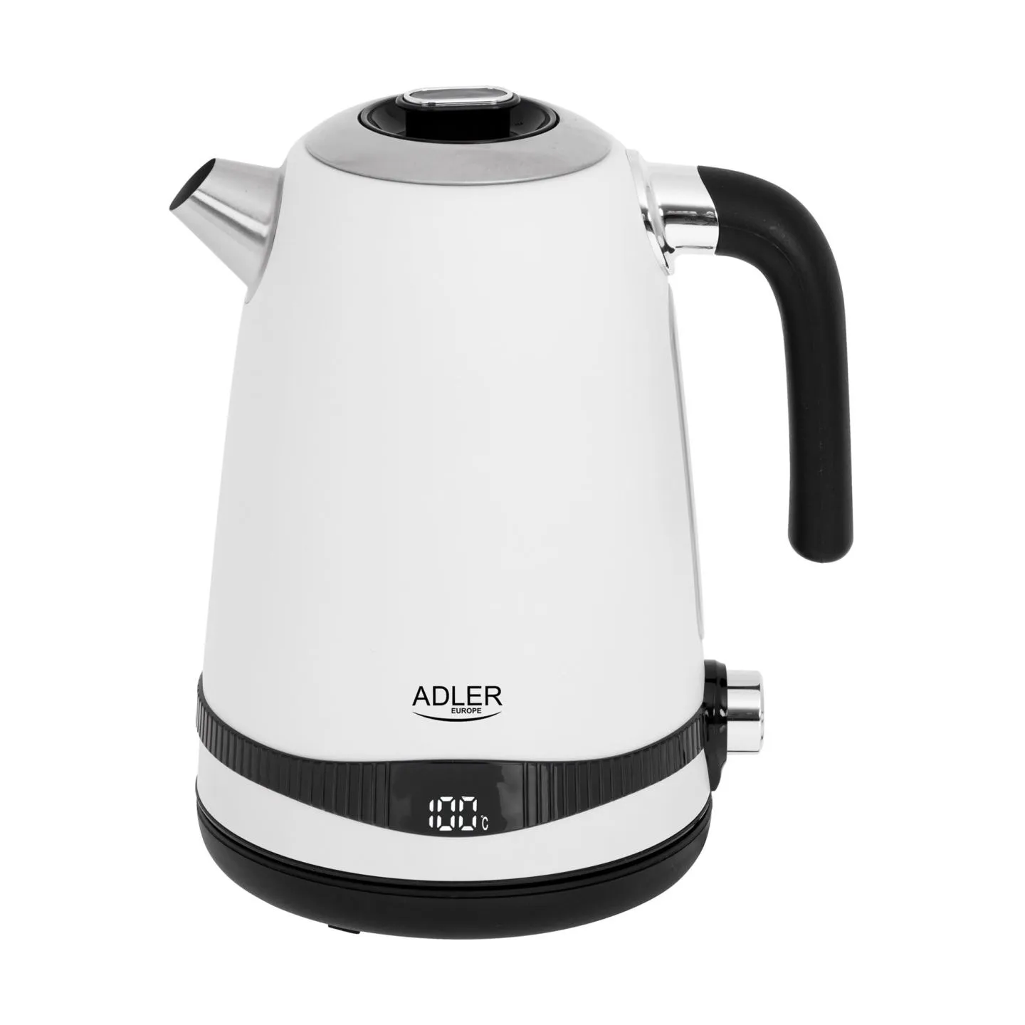 Adler | Kettle | AD 1295w | Electric | 2200 W | 1.7 L | Stainless steel | 360° rotational base | White