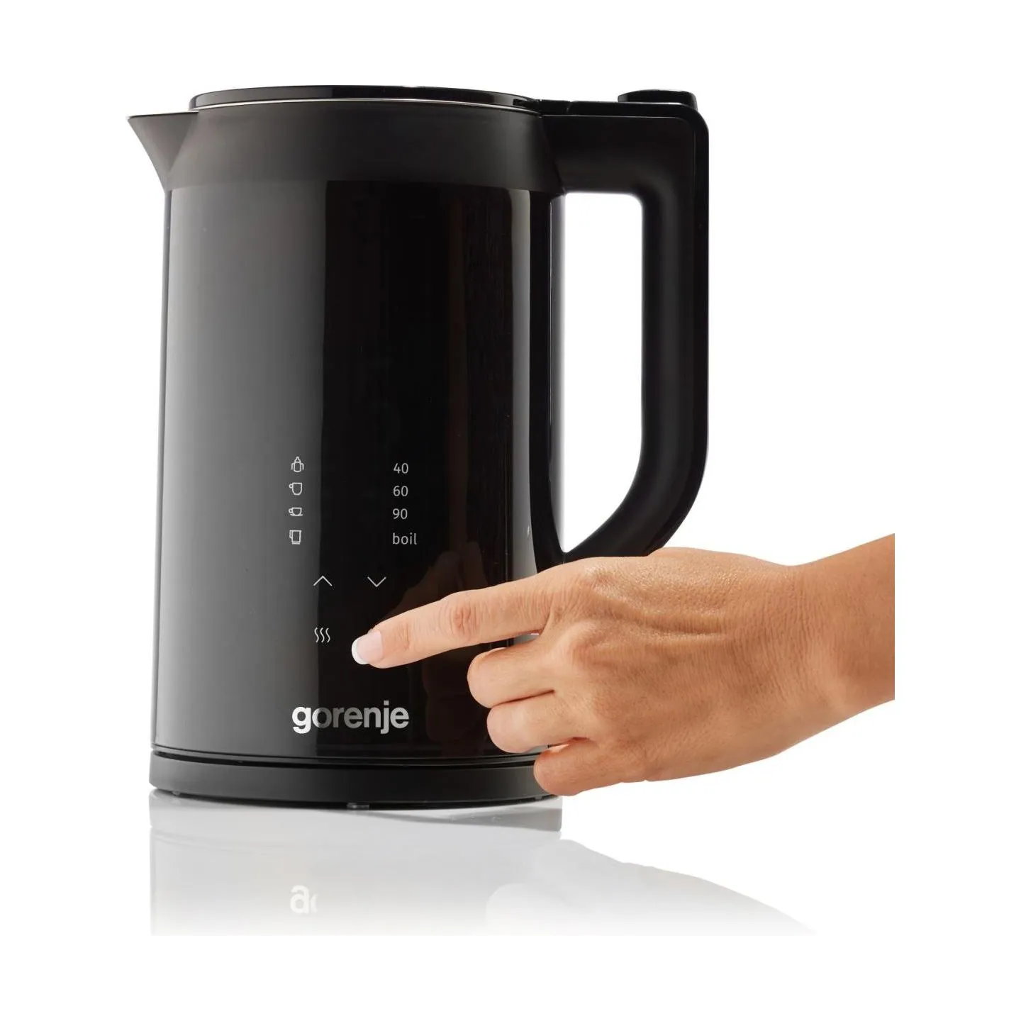 Gorenje Kettle | K17DWDII | Electric | 2200 W | 1.7 L | Stainless Steel | 360° rotational base | Black