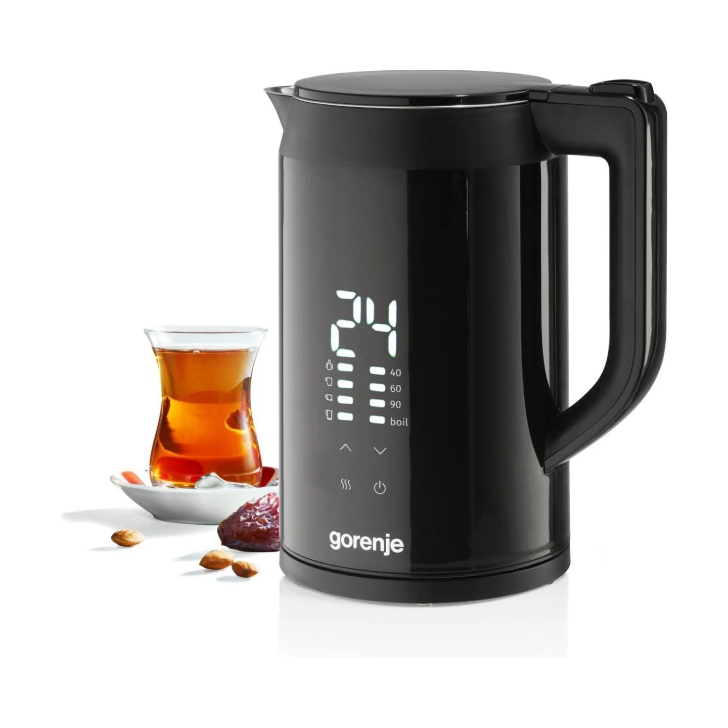 Gorenje Kettle | K17DWDII | Electric | 2200 W | 1.7 L | Stainless Steel | 360° rotational base | Black