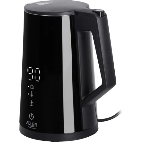 Adler | Kettle | AD 1345b | Electric | 2200 W | 1.7 L | Stainless steel | 360° rotational base | Black