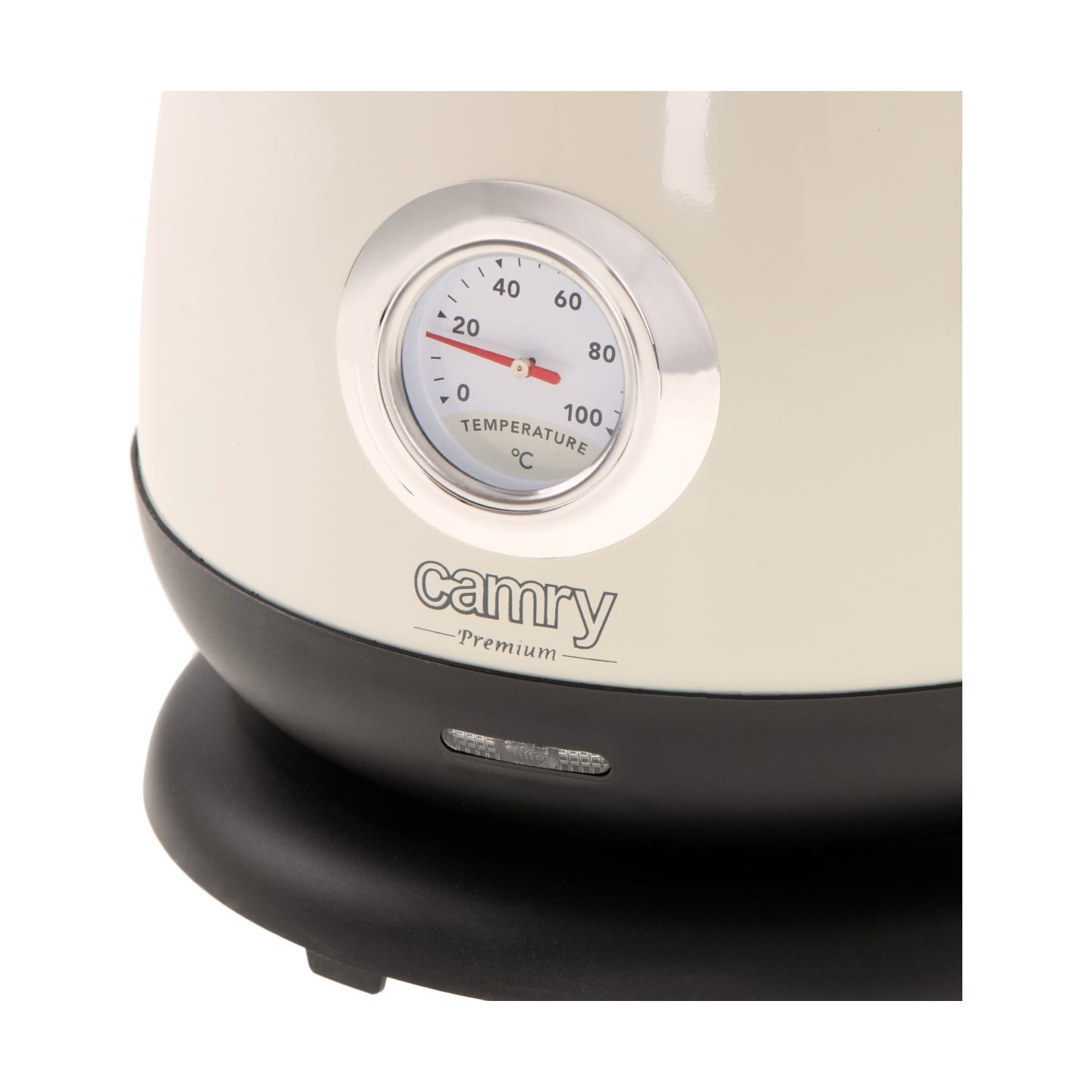 Camry | Kettle with a thermometer | CR 1344 | Electric | 2200 W | 1.7 L | Stainless steel | 360° rotational base | Cream