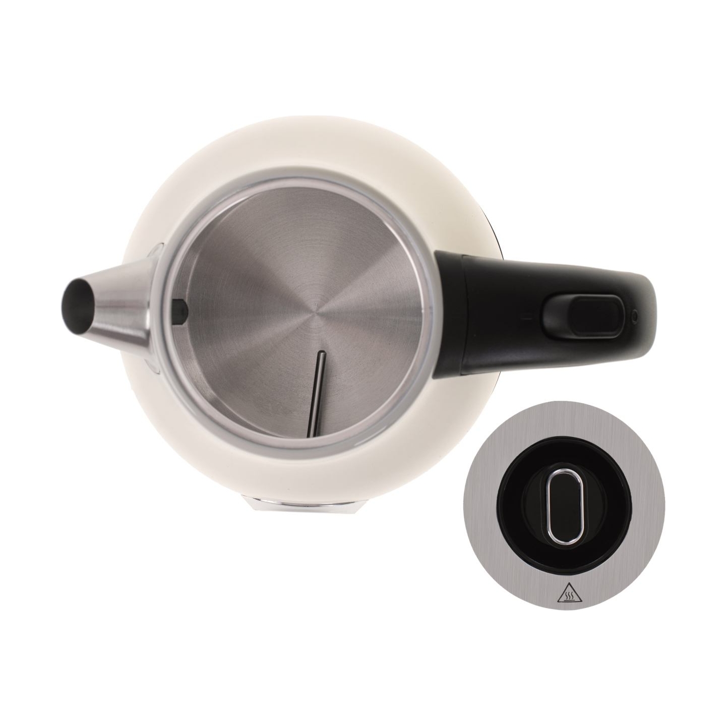 Camry | Kettle with a thermometer | CR 1344 | Electric | 2200 W | 1.7 L | Stainless steel | 360° rotational base | Cream