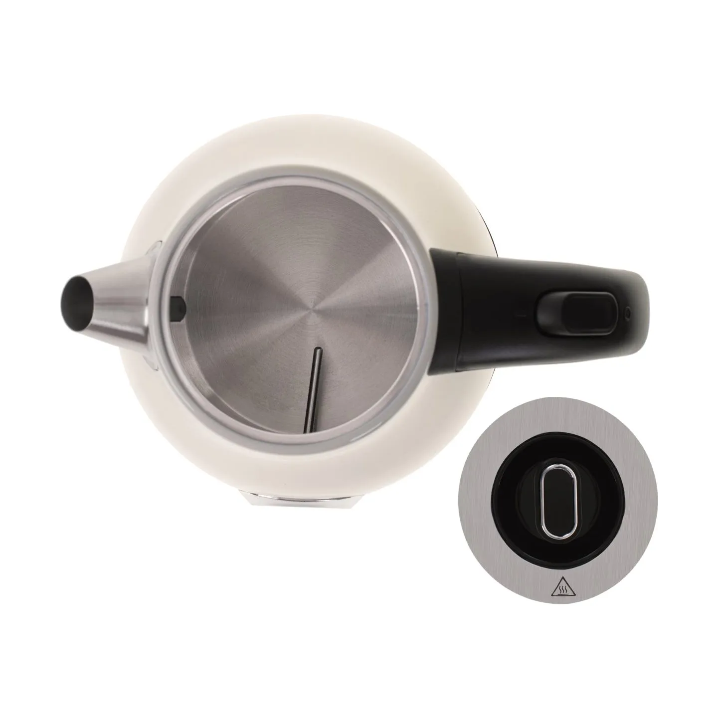 Camry | Kettle with a thermometer | CR 1344 | Electric | 2200 W | 1.7 L | Stainless steel | 360° rotational base | Cream
