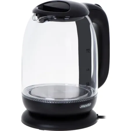 Mesko | Kettle | MS 1302b | Electric | 2200 W | 1.7 L | Glass | 360° rotational base | Black
