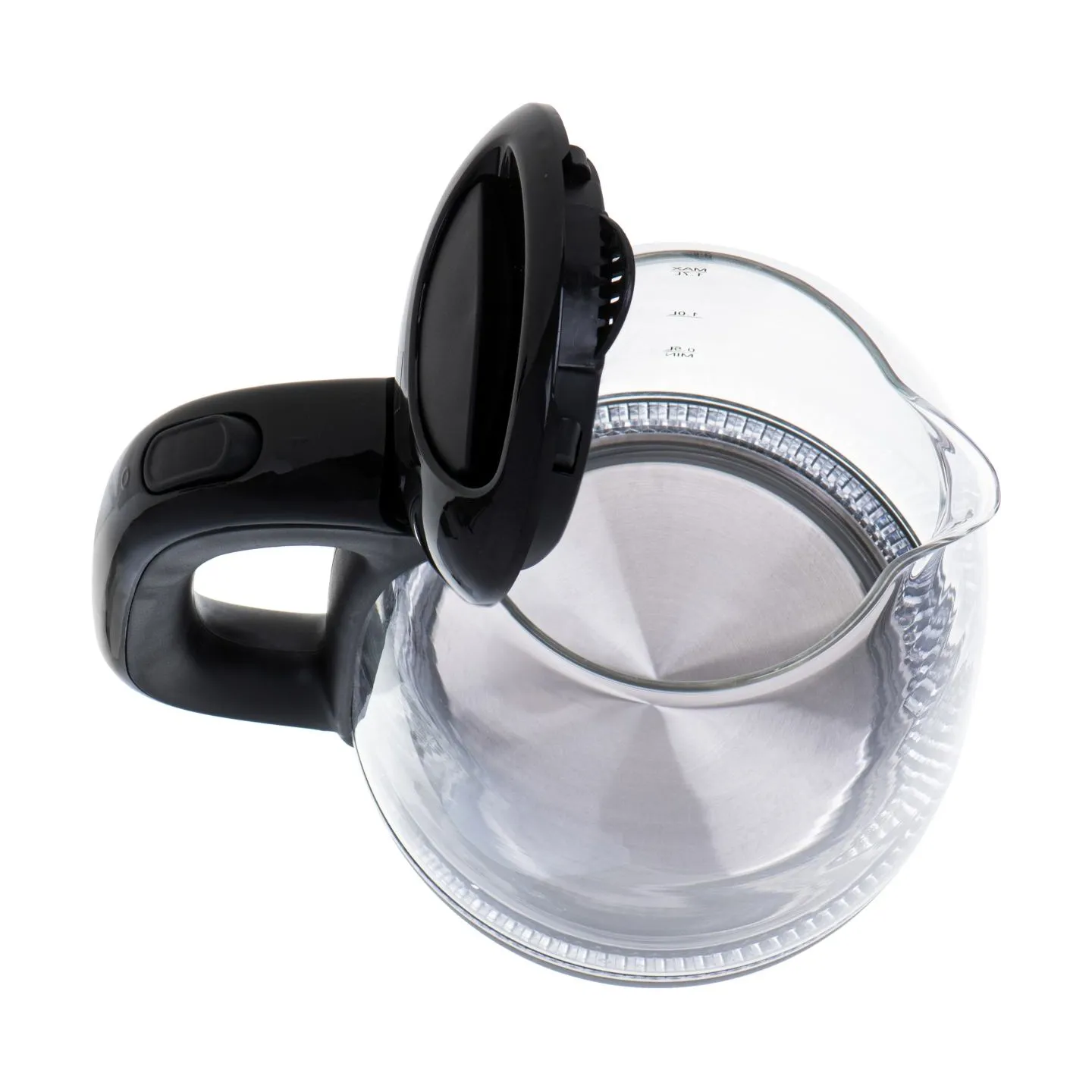 Mesko | Kettle | MS 1302b | Electric | 2200 W | 1.7 L | Glass | 360° rotational base | Black