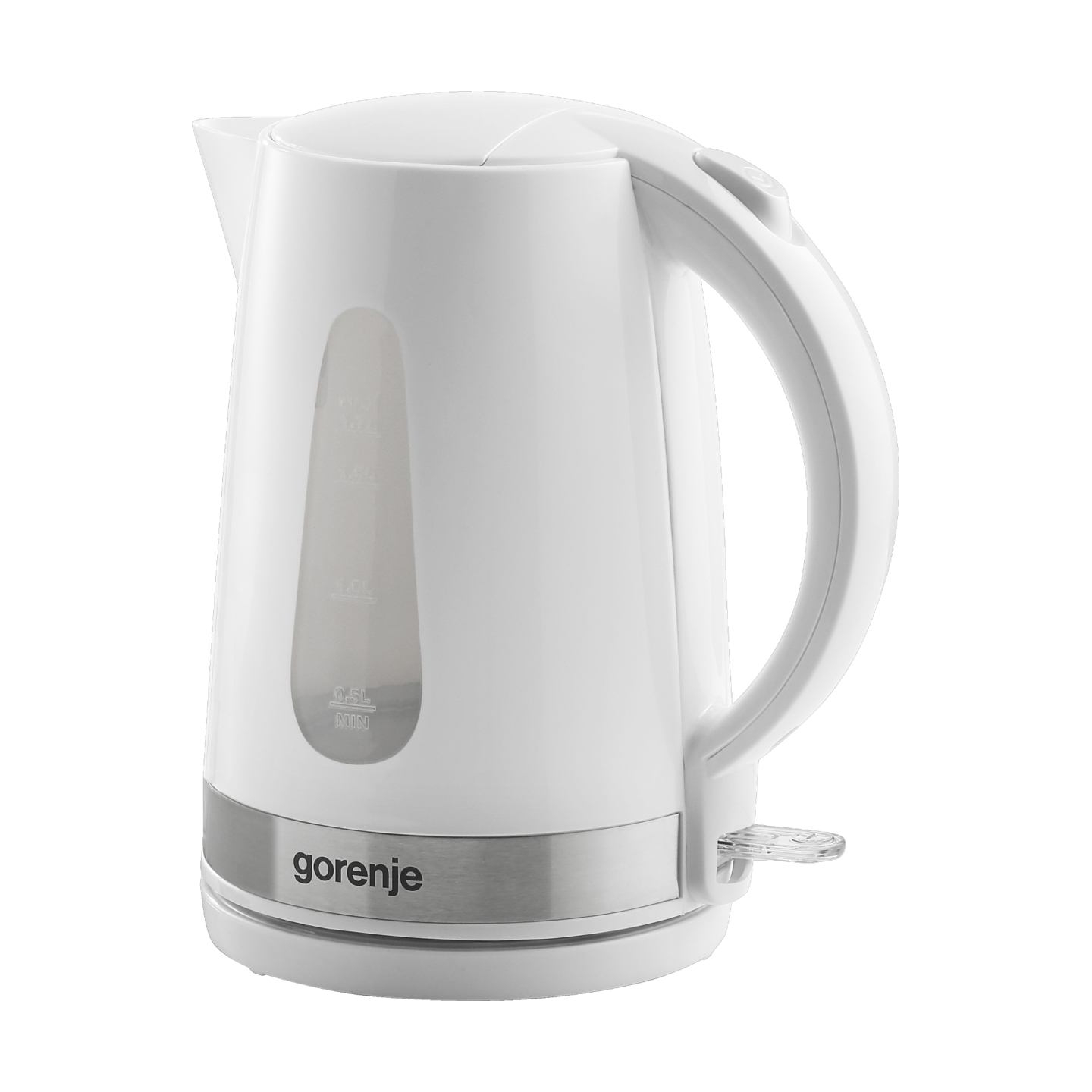 Gorenje | Kettle | K17WE | Electric | 2200 W | 1.7 L | Plastic/Metal | 360° rotational base | White