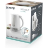 Gorenje | Kettle | K17WE | Electric | 2200 W | 1.7 L | Plastic/Metal | 360° rotational base | White
